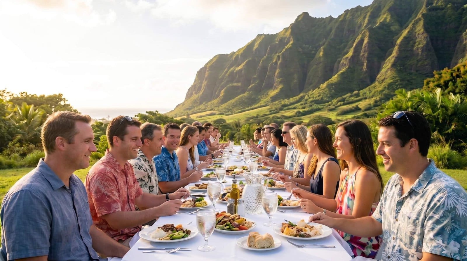 Corporate dinner event in Hawaii organized by Solani Group